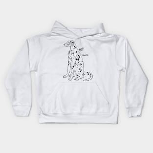 Dalmatian Sketch Kids Hoodie